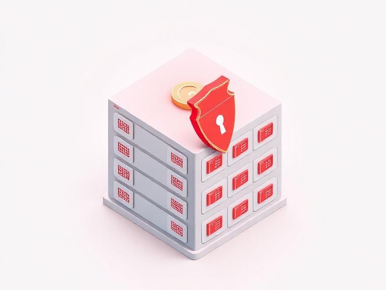 Database protected by a shield with per-row locks
